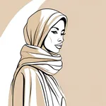 beige scarf image